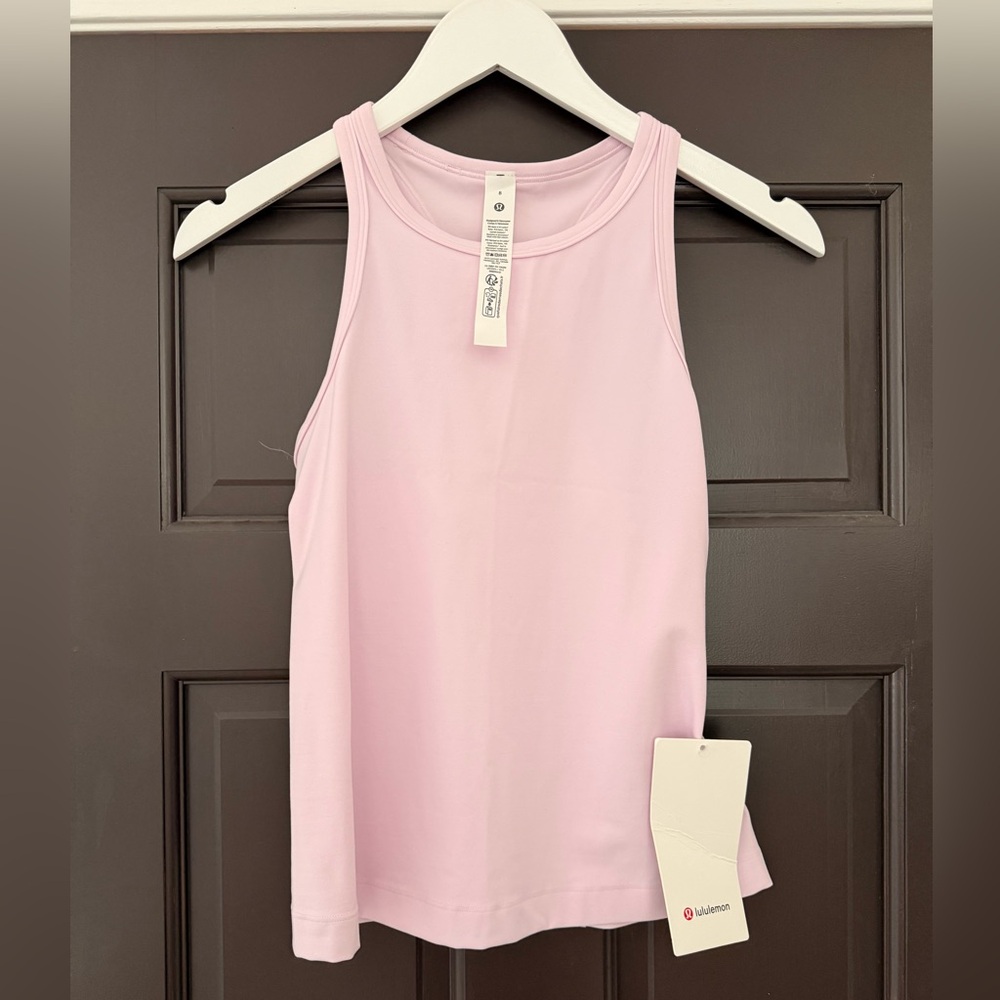 Lululemon Align Waist Length Racerback Nulu 8 Pink Organza New NWT Tank Top